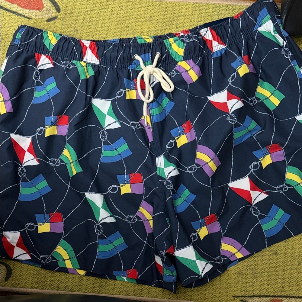 NWT Brooks Brothers Navy Kite swim shorts size XXL
